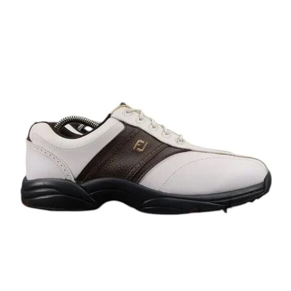 FootJoy Golf Shoes Mens 8 Saddle Oxford GreenJoys Sport Cleat Spikes Classic Low - Picture 15 of 15